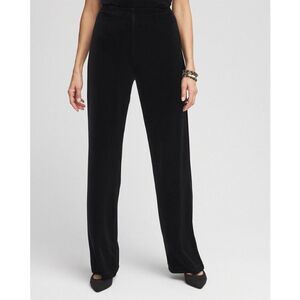 Travelers By Chico's Dress Pants Size 3S 16S Elegant Velvet Pull On